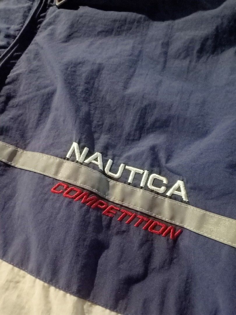 Vintage Nautica (Category: Coats, Jackets and Outerwear) located in Pasig City. Submitted by thrifttofit (Listing ID 1470761506, Image 2). Description: Vintage 1990's Nautica Competition Color - Blocked Windbreaker Jacket Autentic 100% Condition 9/10 Size XL ontag! No issue need wash only 1,250+Sf.