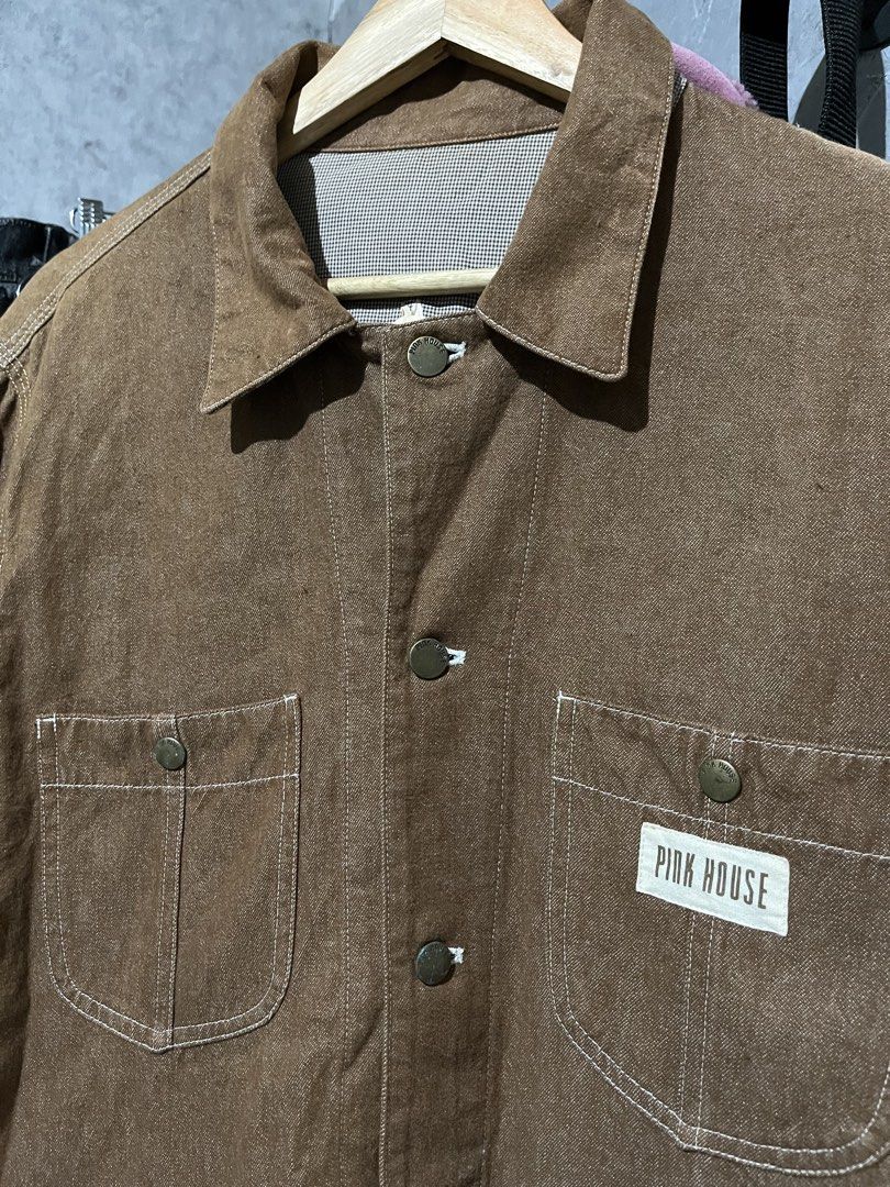 Vintage Pink House Duck Canvas Chore Jacket (Category: Coats, Jackets and Outerwear) located in Manila. Submitted by johncarylph (Listing ID 1470782589, Image 2). Description: Issue last photo XL-XXL.