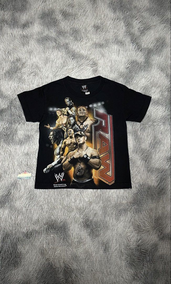 Vintage wrestling tee WWE RAW 2007 (Category: Tshirts & Polo Shirts ) located in Manila. Submitted by paulovenegaskalakal2020 (Listing ID 1470765074, Image 1). Description: For sale! Kalakal Vintage wrestling tee RAW WWE WOMENS (c) 2007 world wrestling intertainment all rights reserved XSmall- 16 width x 20.5 length inches Youth size fits Minimal lints Crack prints Sign of usage Good MINE 1,695 +sf.