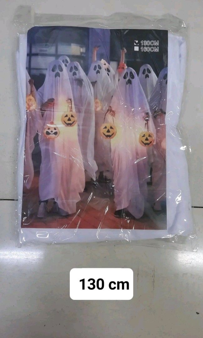 White ghost costume for kids (Category: Babies & Kids Fashion) located in Manila. Submitted by bongsy999mall (Listing ID 1470784521, Image 2). Description: .