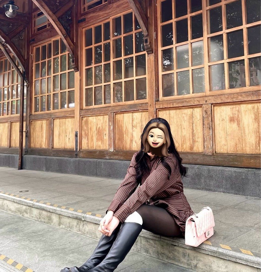 Winter/Autumn Brown Outfit Coords Set (Category: Sets or Coordinates) located in Cavite. Submitted by lizafernandez (Listing ID 1470800251, Image 3). Description: Longsleeve polo and Balloon Skirt Set.
