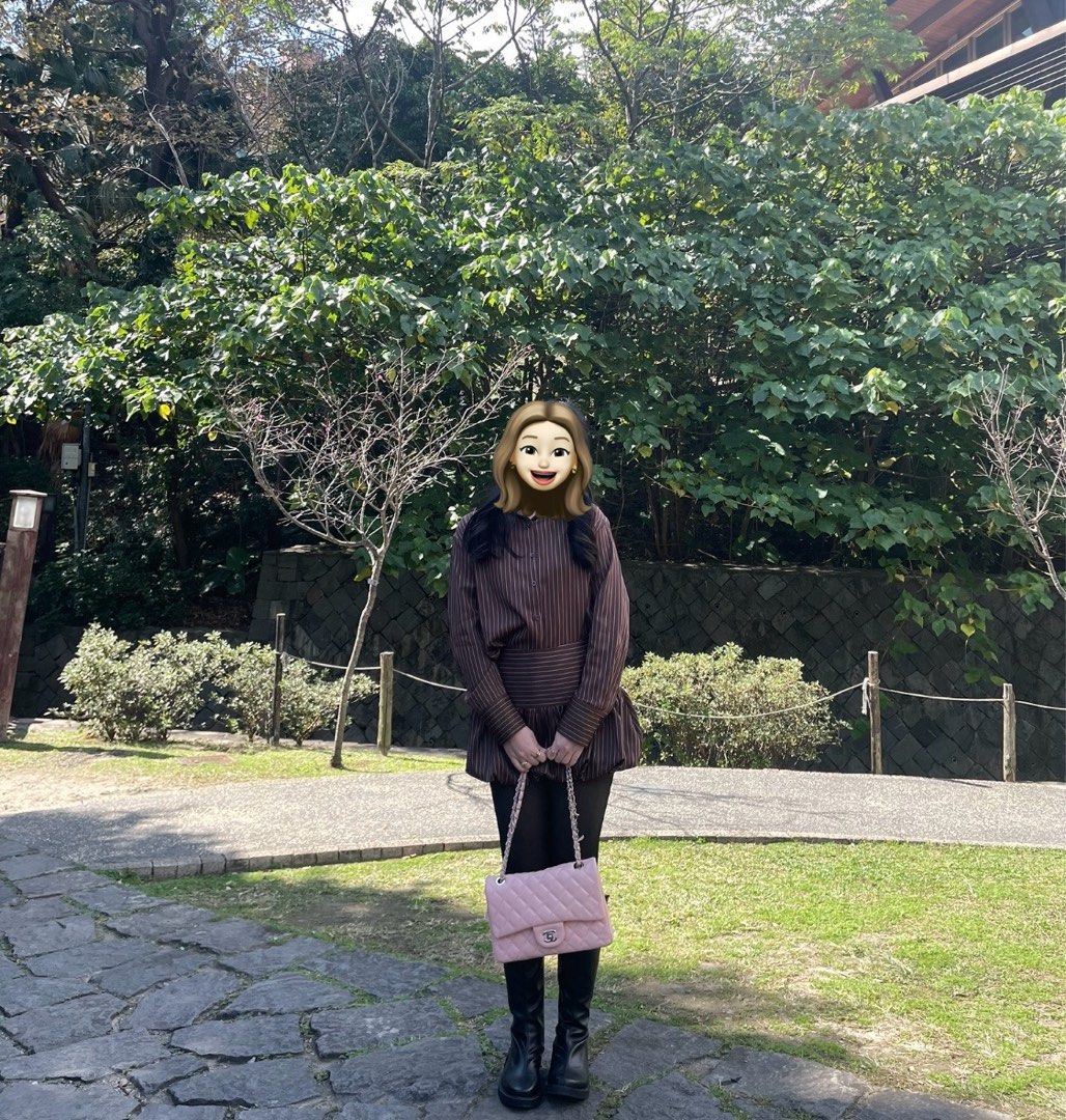 Winter/Autumn Brown Outfit Coords Set (Category: Sets or Coordinates) located in Cavite. Submitted by lizafernandez (Listing ID 1470800251, Image 2). Description: Longsleeve polo and Balloon Skirt Set.