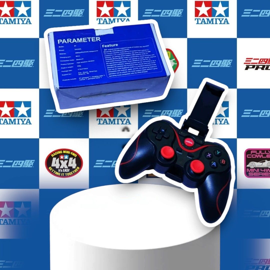 Wireless Bluetooth Game Controller with Holder | Mobile Gaming (Category: Controllers) located in Makati City. Submitted by kayogre.ph (Listing ID 1470774061, Image 1). Description: TAYO PO, PINAKA-LOWEST AT THE MARKET! 💯 If natataasan po kayo sa PRESYO ko. Open po ang "MAKE OFFER" button ko. Kayo po mag-dedecide, ng PRESYO niyo. MABILISAN lang po ako magbenta. (all items, are sale on rush! 💨) 🚛 FAST & FREE SHIPPING on most items! ‡ DISCOUNTS 