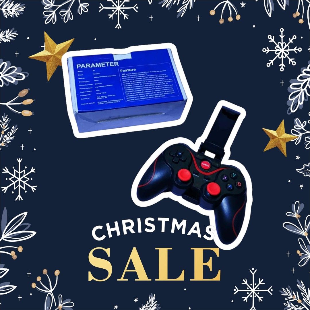 Wireless Bluetooth Game Controller with Holder | Mobile Gaming (Category: Controllers) located in Makati City. Submitted by kayogre.ph (Listing ID 1470829432, Image 1). Description: TAYO PO, PINAKA-LOWEST AT THE MARKET! 💯 If natataasan po kayo sa PRESYO ko. Open po ang "MAKE OFFER" button ko. Kayo po mag-dedecide, ng PRESYO niyo. MABILISAN lang po ako magbenta. (all items, are sale on rush! 💨) 🚛 FAST & FREE SHIPPING on most items! ‡ DISCOUNTS 