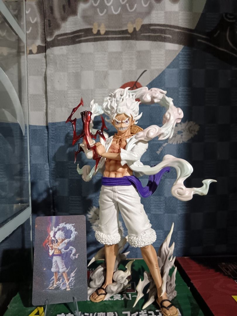 WM Studio Monkey D. Luffy Gear 5 Resin (Category: Figurines & Statues) located in Bulacan. Submitted by osoeodjxjxjos (Listing ID 1470823079, Image 1). Description: Bib condition With art box and brown box Glued smoke effects and strap in the hat .