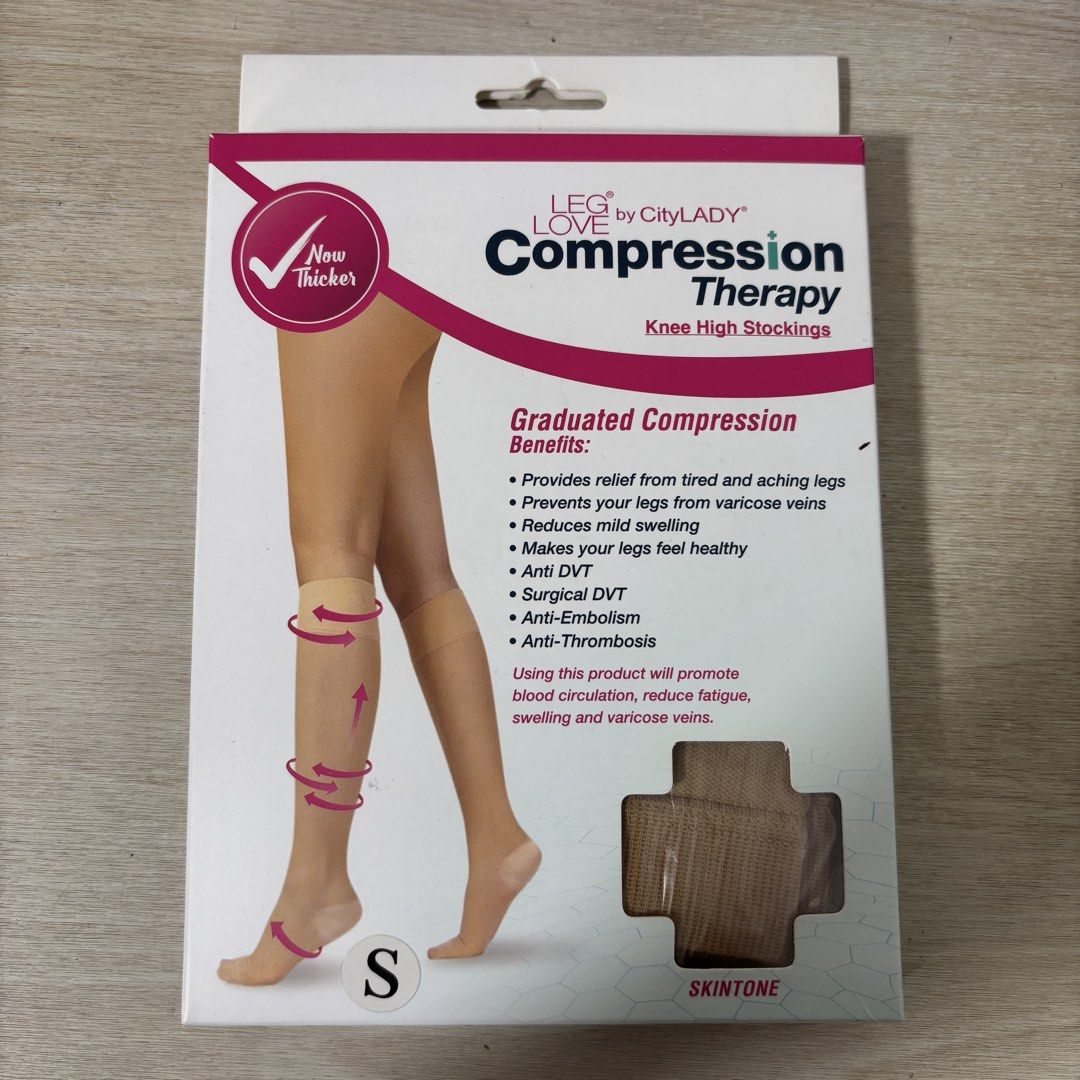 Women Travel Compression Socks (Category: Undergarments & Loungewear) located in Pasig City. Submitted by uyamuya (Listing ID 1470765882, Image 1). Description: Brand: LegLove by CityLADY (Metro Department Store) Size: S.