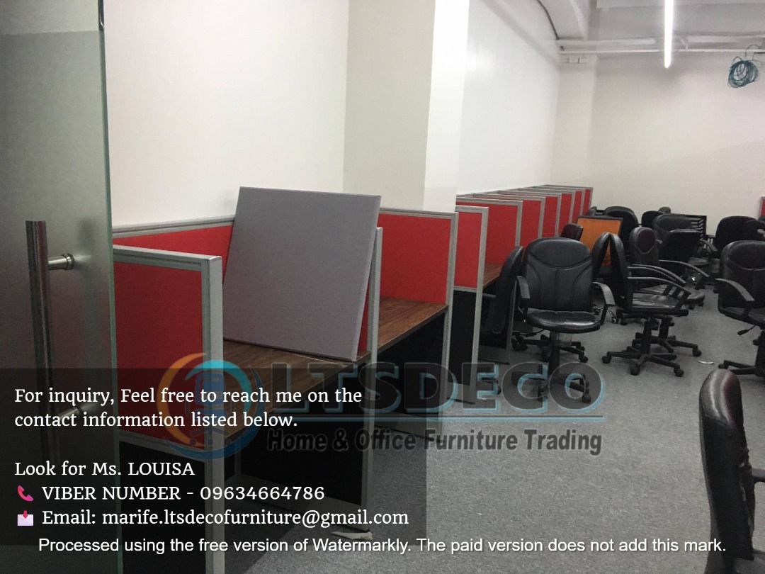 workstation table customized office partition furnitures (Category: Office Furniture & Fixtures) located in Caloocan City. Submitted by cheska.ltsdeco (Listing ID 1470823644, Image 2). Description: 👉Are you looking for WORKSTATION, MODULAR CUBICLES OFFICE PARTITION, and OFFICE FURNITURE SUPPLIER? LTSDECO Furniture, is direct supplier, manufacturer, and trusted provider of high quality, affordable and durable modular office divider partition, hom