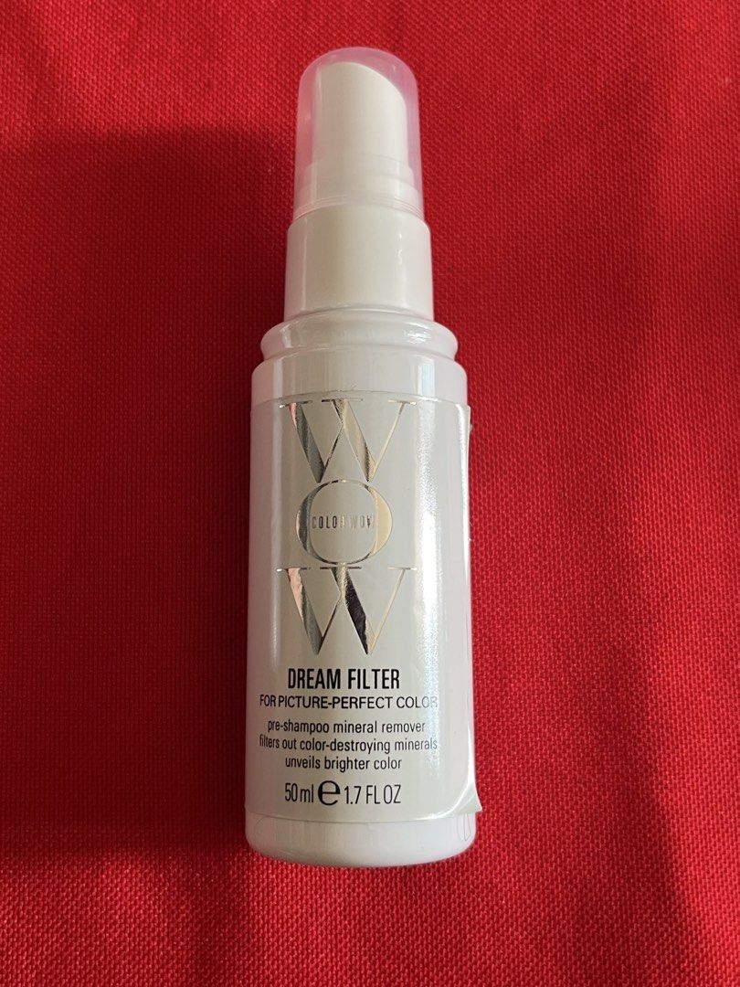 WOW COLOR DREAM FILTER (Category: Hair) located in Manila. Submitted by luxeclassyshop (Listing ID 1470779782, Image 2). Description: WOW COLOR DREAM FILTER FOR PICTURES PERFECT COLOR PRE SHAMPOO MINERAL REMOVER 50ml No box 3pcs .