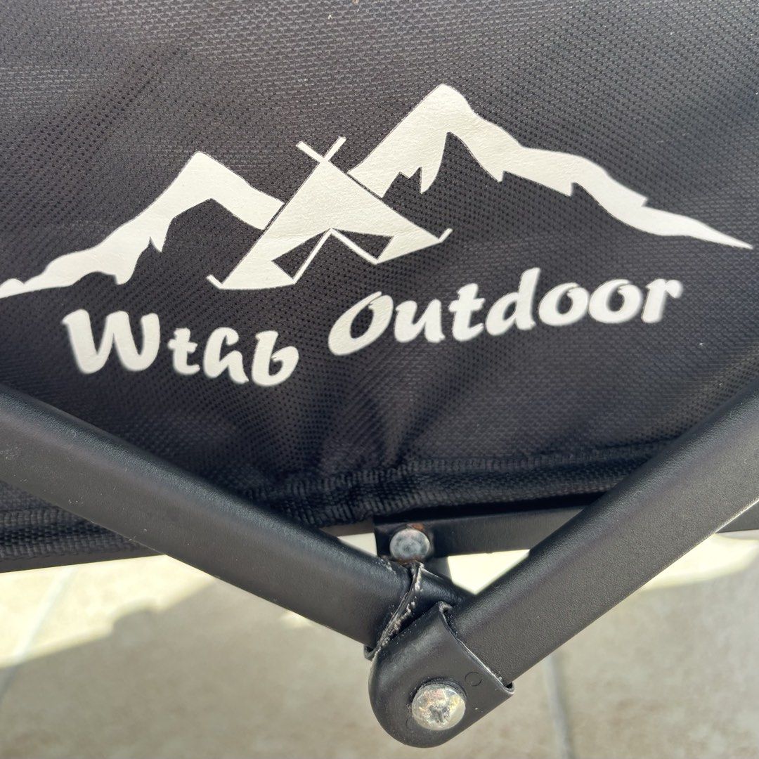 Wtab Outdoor Folding Utility Wagon Black (Category: Hiking & Camping) located in Pasig City. Submitted by zemira.elaine (Listing ID 1470793948, Image 2). Description: Issues: a little rusting on the metal near the front wheels Rfs: need a bigger wagon for my toddler/groceries, etc..