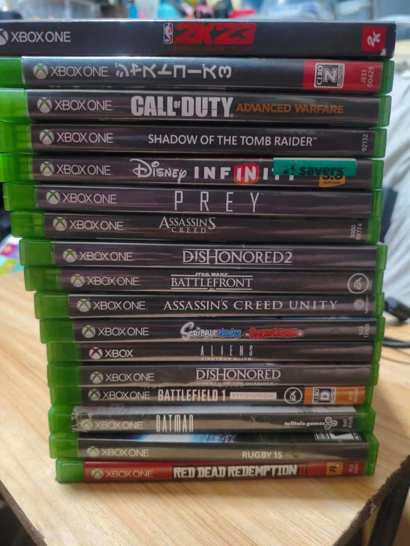 xbox one x 500gb with 18 games (Category: Xbox) located in Manila. Submitted by seiyatakehara (Listing ID 1470912793, Image 2). Description: for sale or for swap sa ibang items plus cash xbox one x 500gb 18 physical games orig controller rechargeable battery with charger power cable hdmi cable no issue for only 14999 take all or swap sa ibang items plus cash pm me for inquiries sta ana manila.