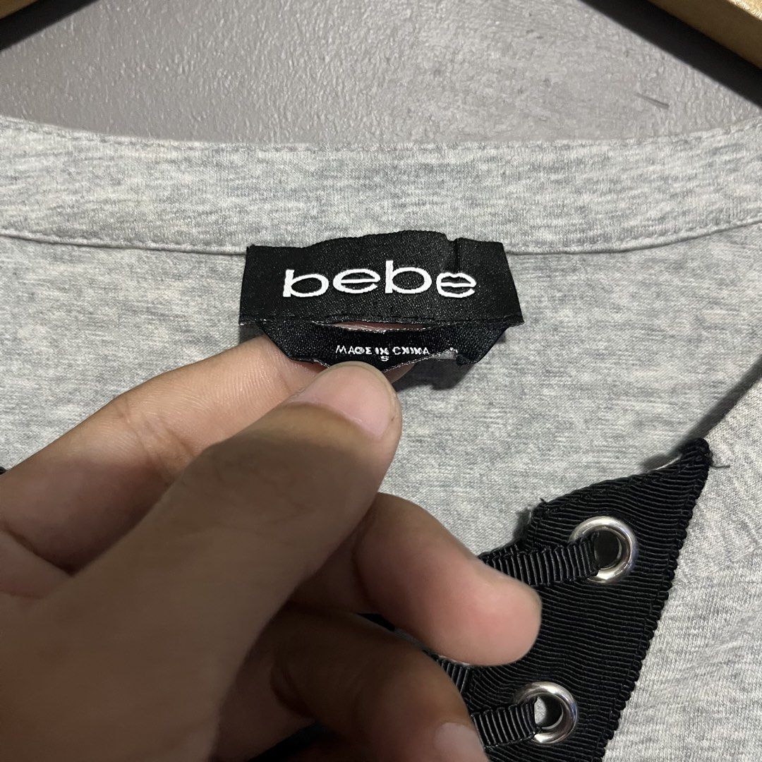 Y2K BEBE black lace up front (Category: Shirts) located in Calauan. Submitted by randomthrift.womens (Listing ID 1470803106, Image 3). Description: .