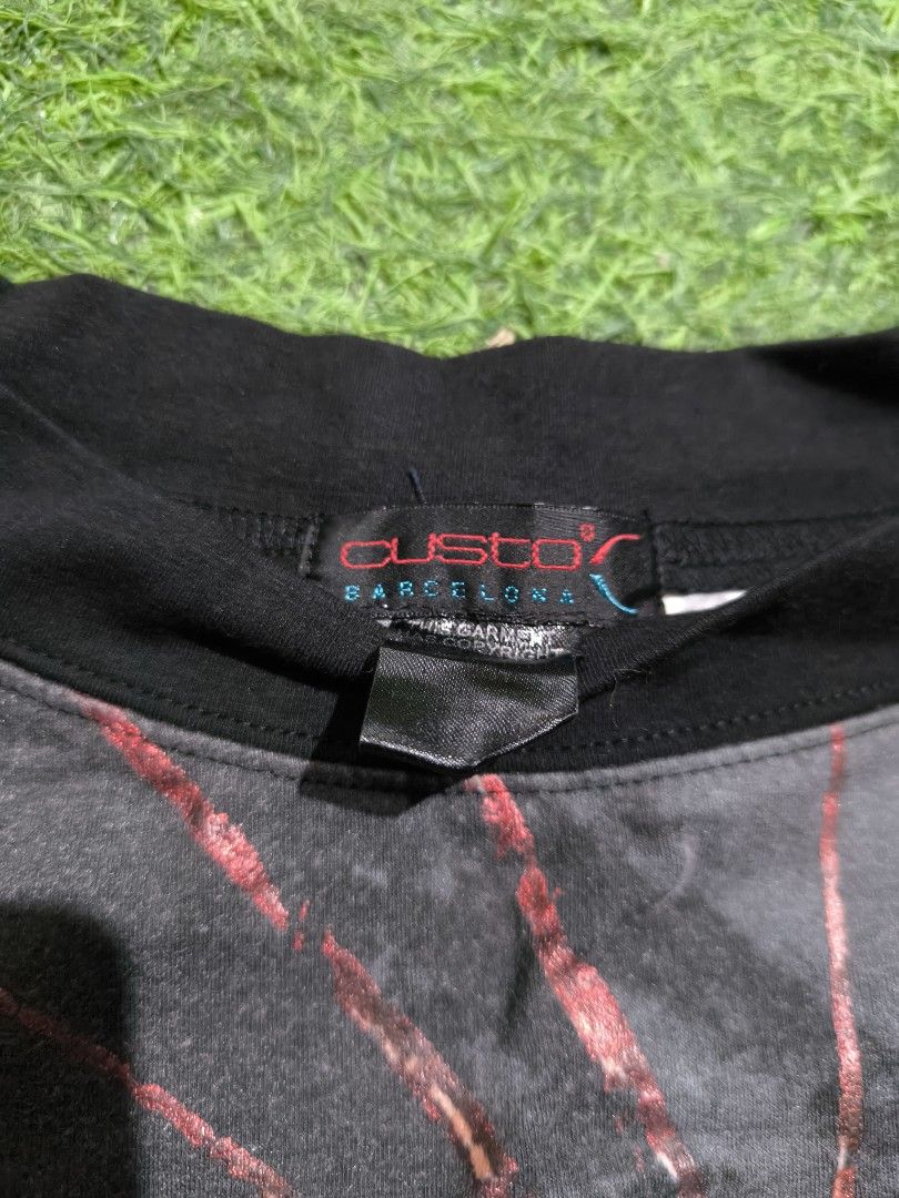 Y2K Custo Barcelona Graphic Shirt (Category: Blouses) located in Davao. Submitted by payperstealthriftdvo (Listing ID 1470896046, Image 2). Description: Size Small Women's Excellent Condition Women Graphic Design For Y2k Outfits PM 📩📩📩.