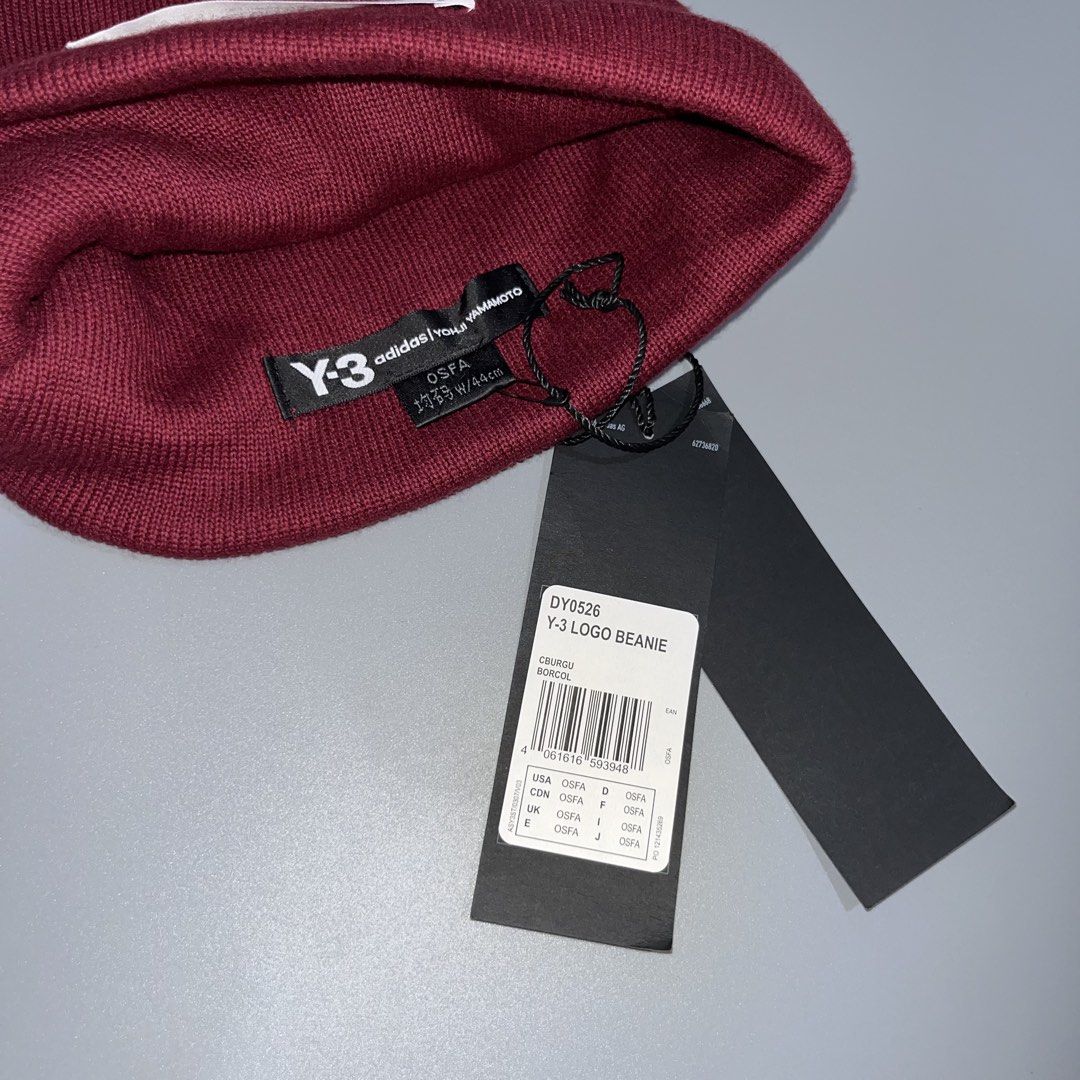 Y-3 x Adidas Knit Beanie (Category: Beanies) located in Cebu City. Submitted by kahitano.nalang (Listing ID 1470817741, Image 2). Description: Y-3 x Adidas Knit Beanie Authentic DeadStock No Issue DM 📩.