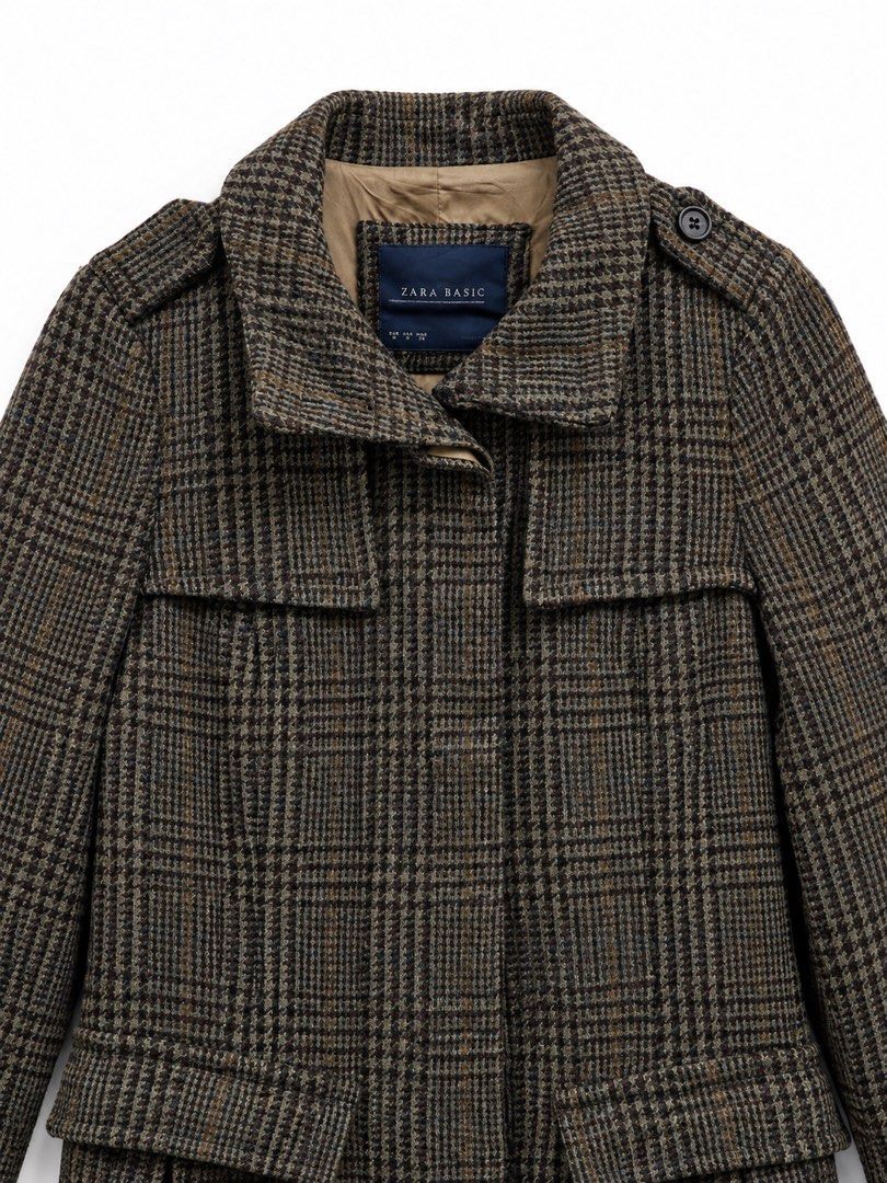ZARA BASIC COAT JACKET WOOL (Category: Coats, Jackets and Outerwear) located in Bachok. Submitted by vtg_retro (Listing ID 1470764785, Image 3). Description: Condition 9/10 Dm utk detail Postage Dfod.
