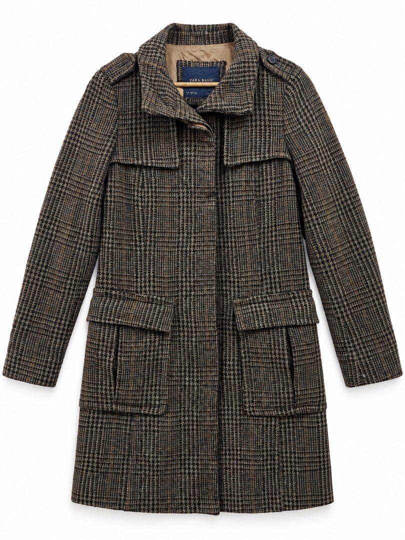 ZARA BASIC COAT JACKET WOOL (Category: Coats, Jackets and Outerwear) located in Bachok. Submitted by vtg_retro (Listing ID 1470764785, Image 1). Description: Condition 9/10 Dm utk detail Postage Dfod.