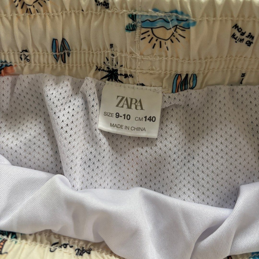 Zara Kids Swim Shorts (Category: Babies & Kids Fashion) located in Pasig City. Submitted by uyamuya (Listing ID 1470761654, Image 3). Description: Brand: Zara Kids Size: 9-10 years old (140cm height).
