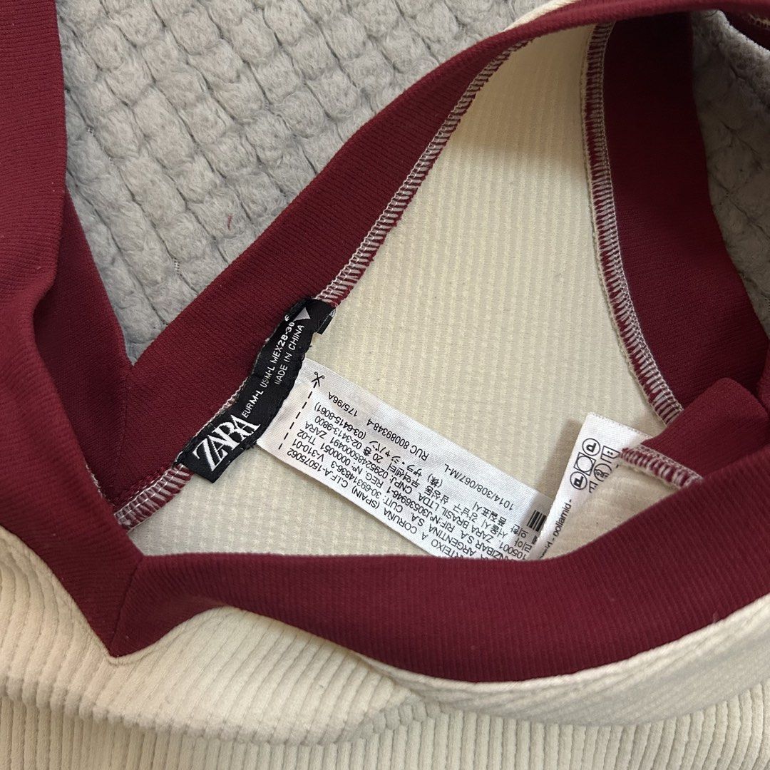Zara Limitless Crop Top (Category: Sleeveless) located in San Juan City. Submitted by e_declutters2019 (Listing ID 1470785386, Image 3). Description: • size on tag is M-L But fits Small • measurements posted • 10/10 condition .
