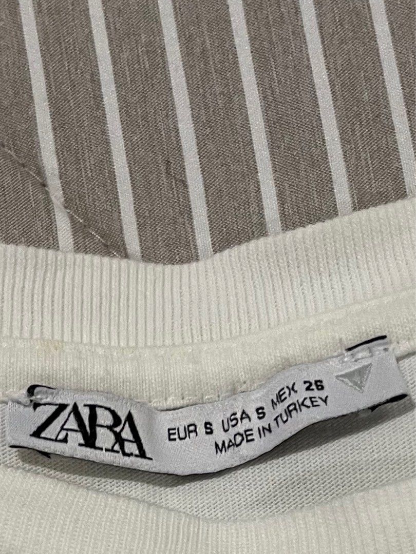 ZARA White Tshirt (Category: Shirts) located in Manila. Submitted by franceshous (Listing ID 1470896431, Image 2). Description: .