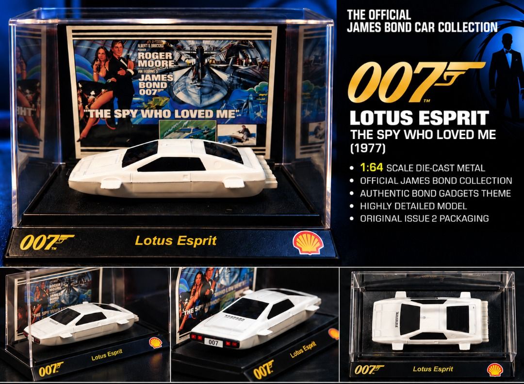 Shell James Bond Lotus Esprit 1:64 Diecast – The Spy Who Loved Me, Toys ...