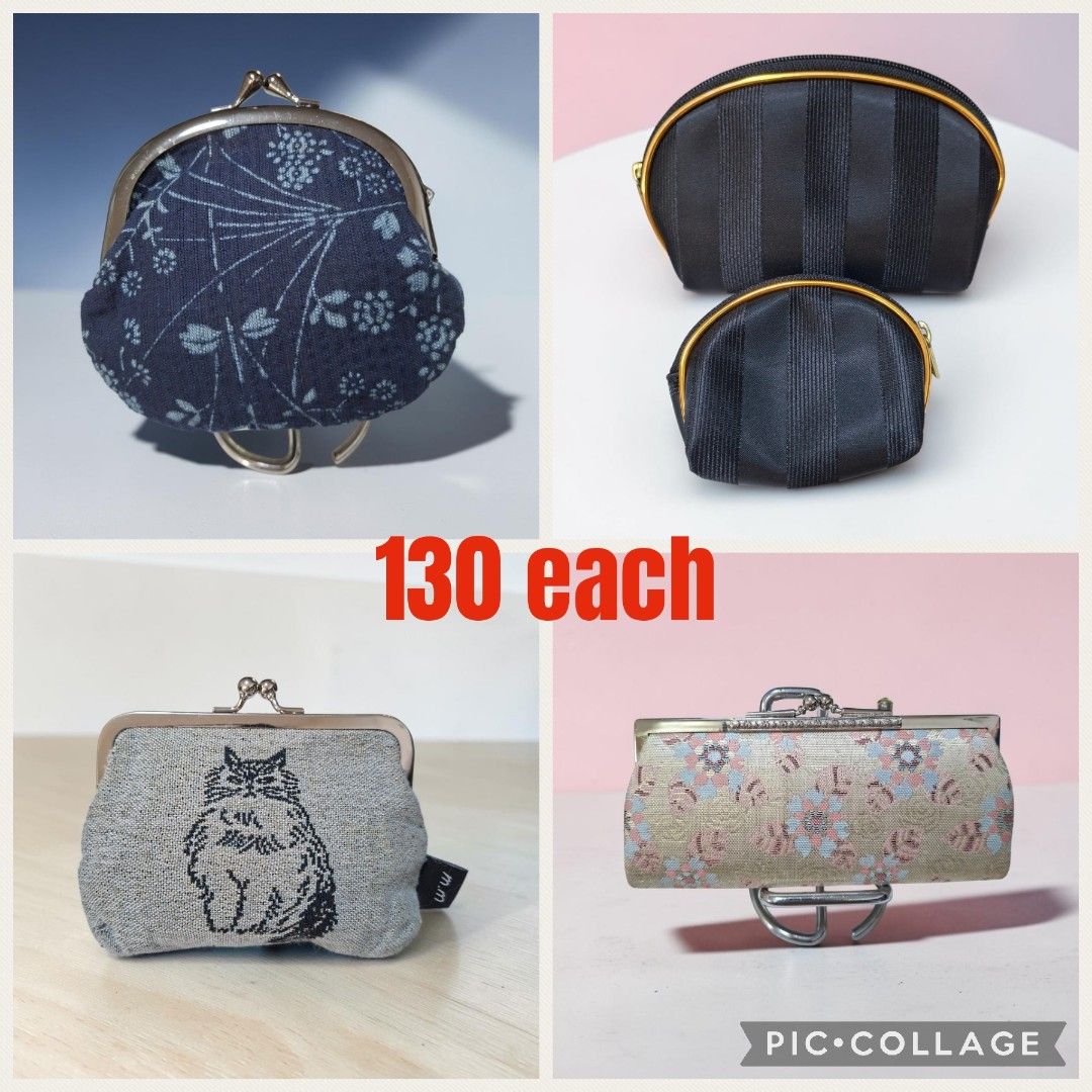 130 each or 2 for 250 (Category: Purses & Pouches) located in Las Pinas. Submitted by annachiaonair2037 (Listing ID 1470998753, Image 1). Description: 130 or 2 for 250 all from Japan.