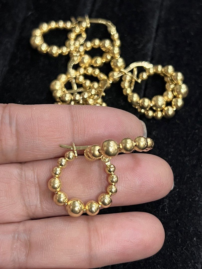 18k bubble earrings yg (Category: Earrings) located in Manila. Submitted by mightystone_77b719 (Listing ID 1471051565, Image 1). Description: .
