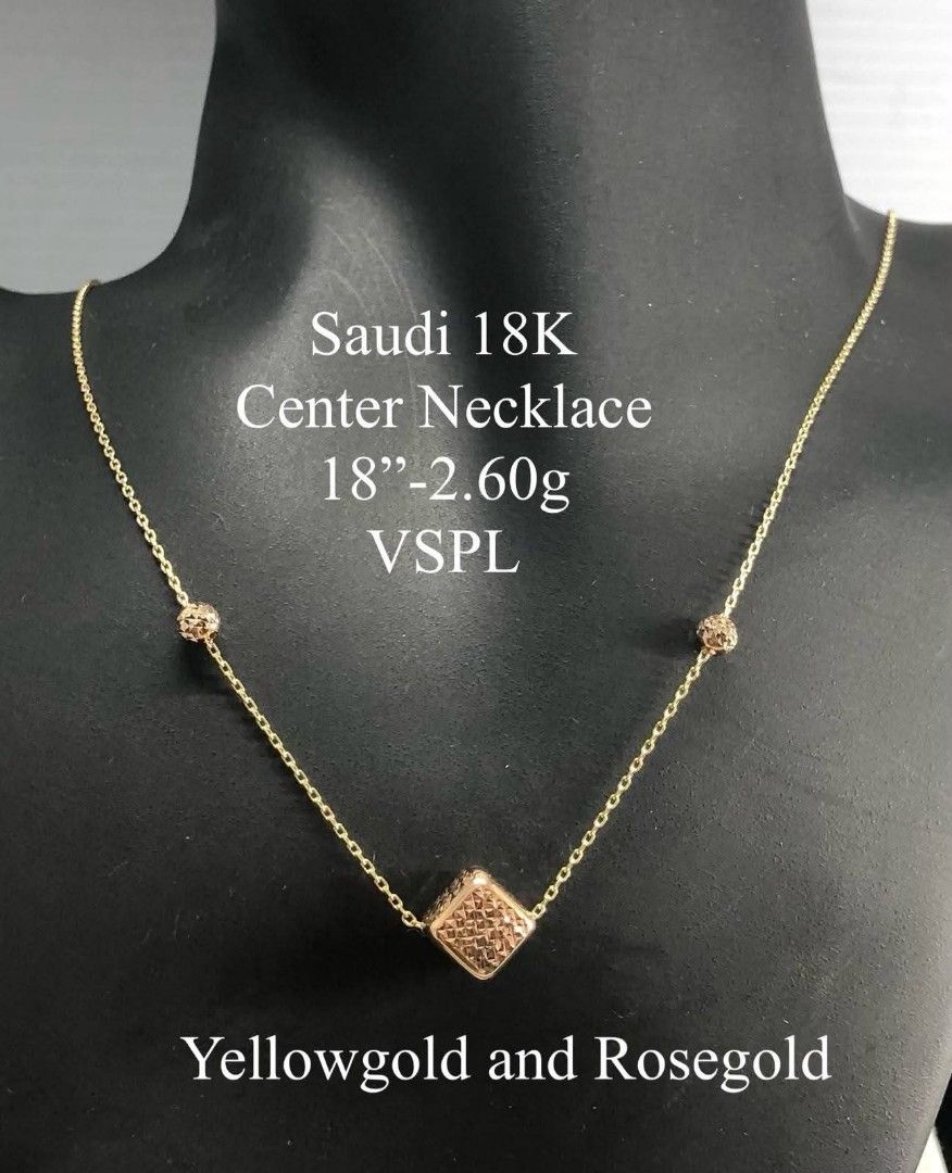 18k Saudi gold necklace (Category: Necklaces) located in Manila. Submitted by bhelgoldseller2ndaccount (Listing ID 1471052465, Image 3). Description: New!!✨New!!✨New!! Authentic 18k Saudi Golds 💯pawnable/naisasanla 💯with high appraisal rate 💯good investment 💯Direct supplier price 👉OPEN for resellers 🌺please take time to evaluate their actual sizes and grams 👉Best panggift for all occasions ✅ Sold per grams not per piece Kya lowest price ✅W