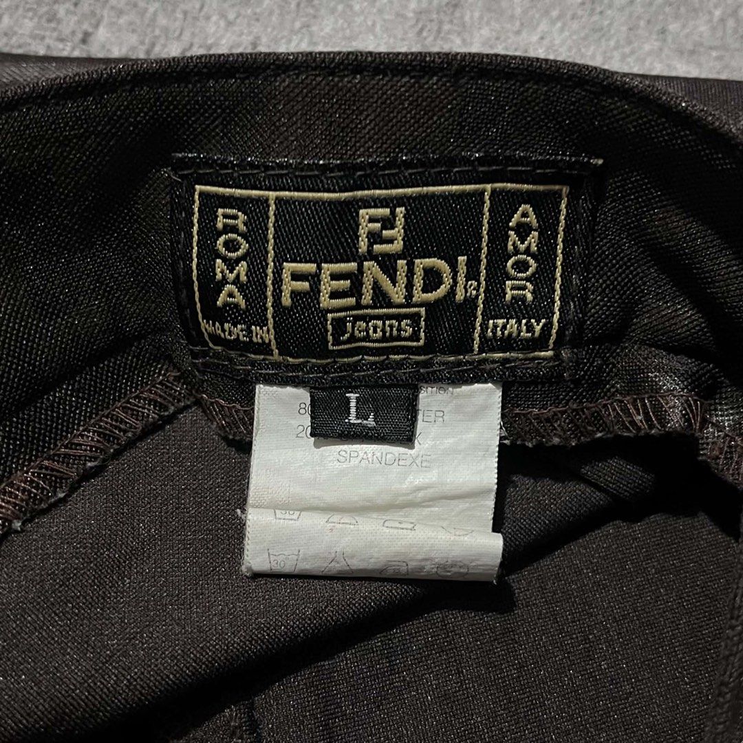 1990’s Fendi Zucca Monogram Trouser (Category: Other Bottoms) located in Cagayan de Oro. Submitted by montresor.ph (Listing ID 1470979917, Image 2). Description: Condition: As new Width: 28 Length: 39 Leg opening: 7 Color rate: 10/10 Price: 3,000.