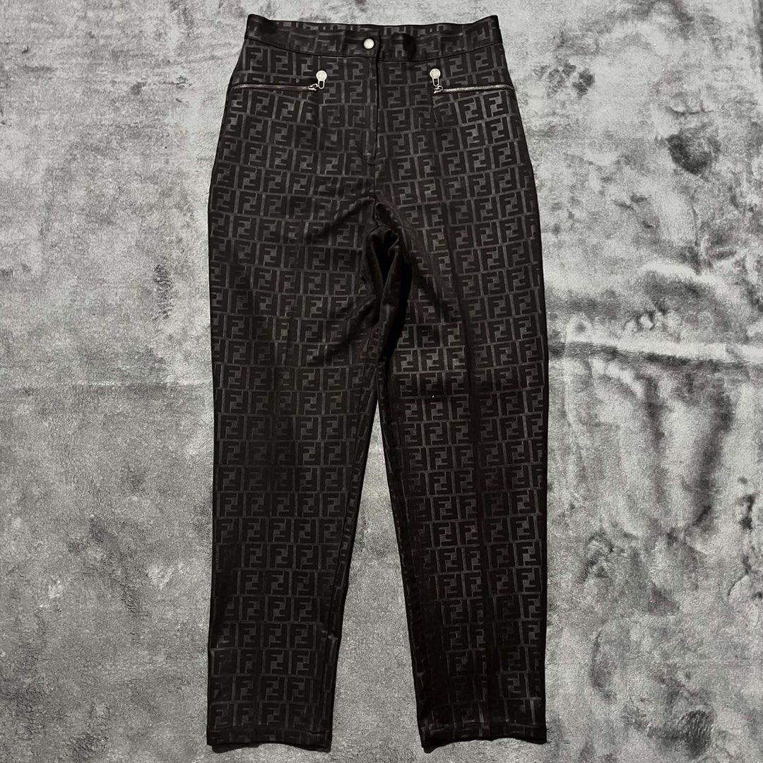 1990’s Fendi Zucca Monogram Trouser (Category: Other Bottoms) located in Cagayan de Oro. Submitted by montresor.ph (Listing ID 1470979917, Image 1). Description: Condition: As new Width: 28 Length: 39 Leg opening: 7 Color rate: 10/10 Price: 3,000.