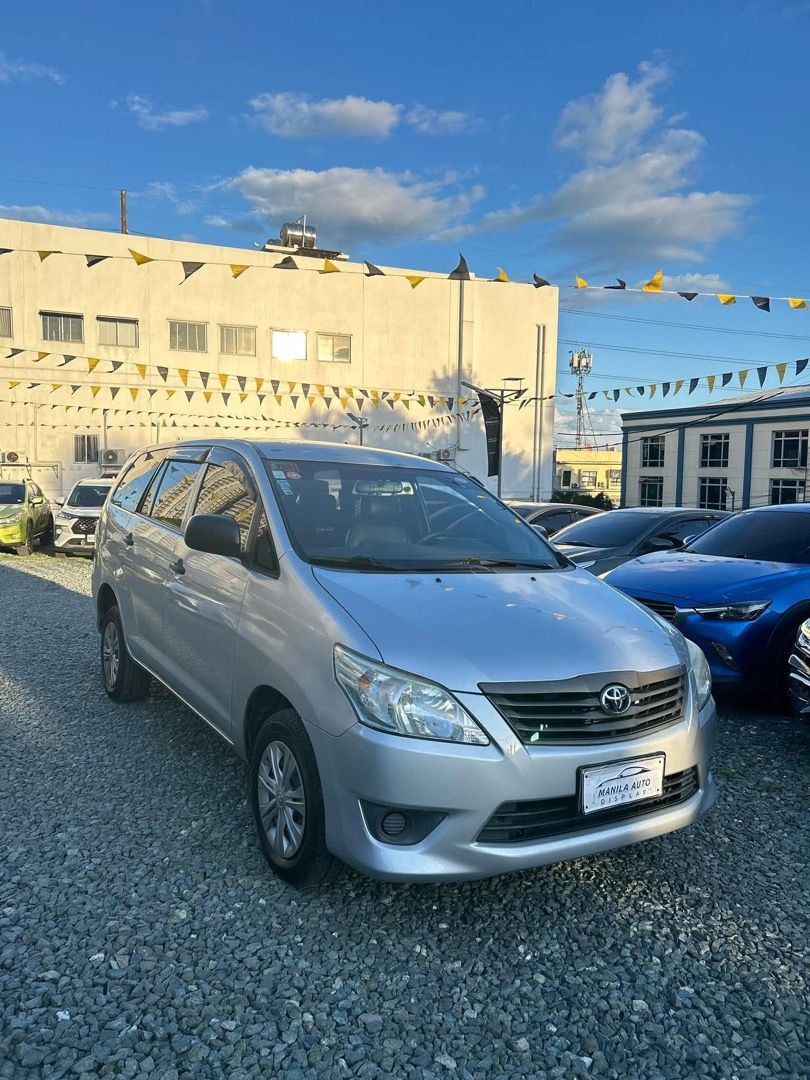 2014 Toyota Innova 2.5L (Category: Used Cars) located in Pasig City. Submitted by mad_cars (Listing ID 1470964531, Image 3). Description: 2014 TOYOTA INNOVA 2.5L J DSL MANUAL TRANSMISSION ₱419,000 (AVAILABLE FOR FINANCING ZERO PERCENT PROCESSING FEE) Thermalyte 104tkms mileage Manual Transmission 2.5L Diesel Engine 5 ending plate AM/FM Radio By the way, my name is SIR DAVID. Please look for me when you are here. I'll be the one to assist you po :
