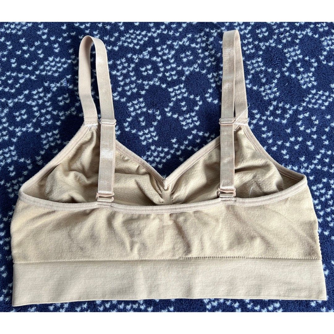 3 PCs Bralette Bra bundle (Category: Activewear) located in Quezon City. Submitted by all_items_50_each (Listing ID 1471063164, Image 3). Description: 3 PCs Bralette Bra bundle Fits M *brand and size is posted, as long as it is readable, measurements via tape measure-laid flat, is also posted *wash before wearing, may have lints, dirt/stains (due to storage), color-bleed stains, esp. light colored, with normal signs of usage, pls. manage your exp