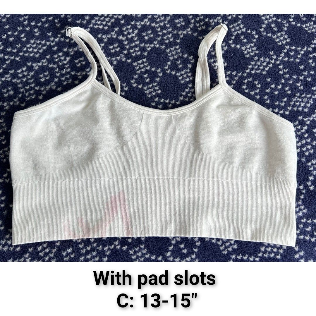 3 PCs Bralette Bra, Strapless Tube bundle (Category: Activewear) located in Quezon City. Submitted by all_items_50_each (Listing ID 1471061212, Image 2). Description: 3 PCs Bralette Bra, Strapless Tube bundle Fits S *brand and size is posted, as long as it is readable, measurements via tape measure-laid flat, is also posted *wash before wearing, may have lints, dirt/stains (due to storage), color-bleed stains, esp. light colored, with normal sign