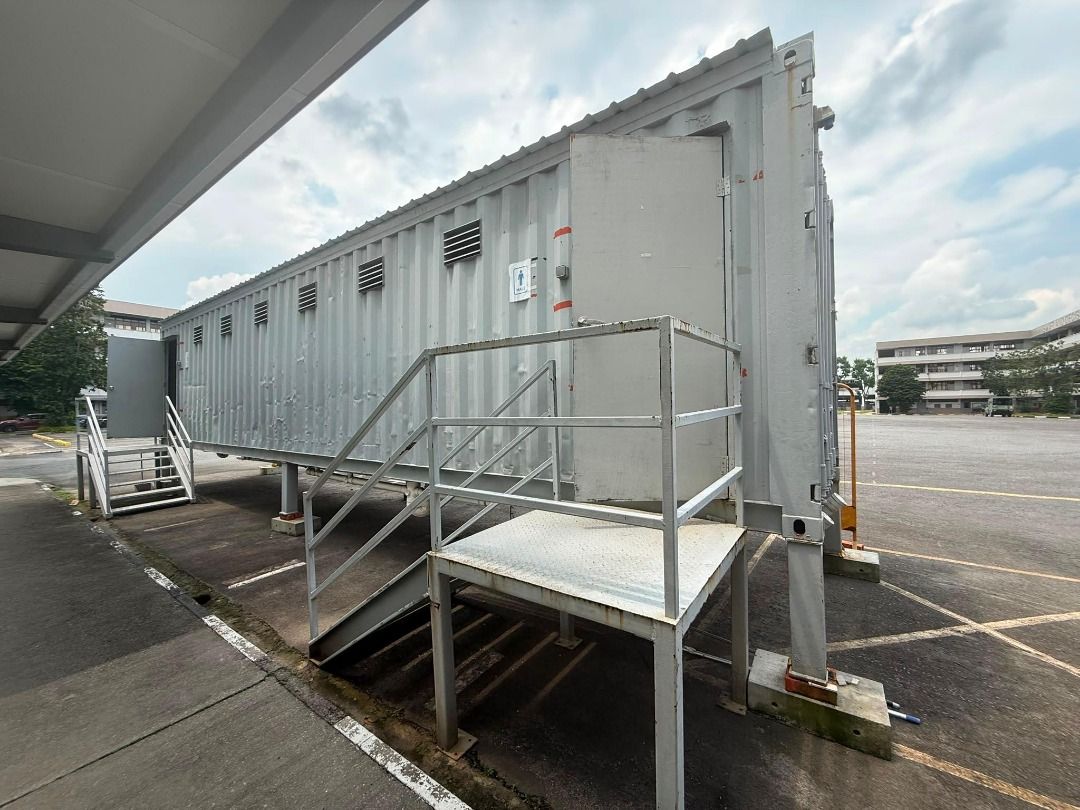 40FT+20FT Container toilet, Furniture & Home Living, Home Improvement ...
