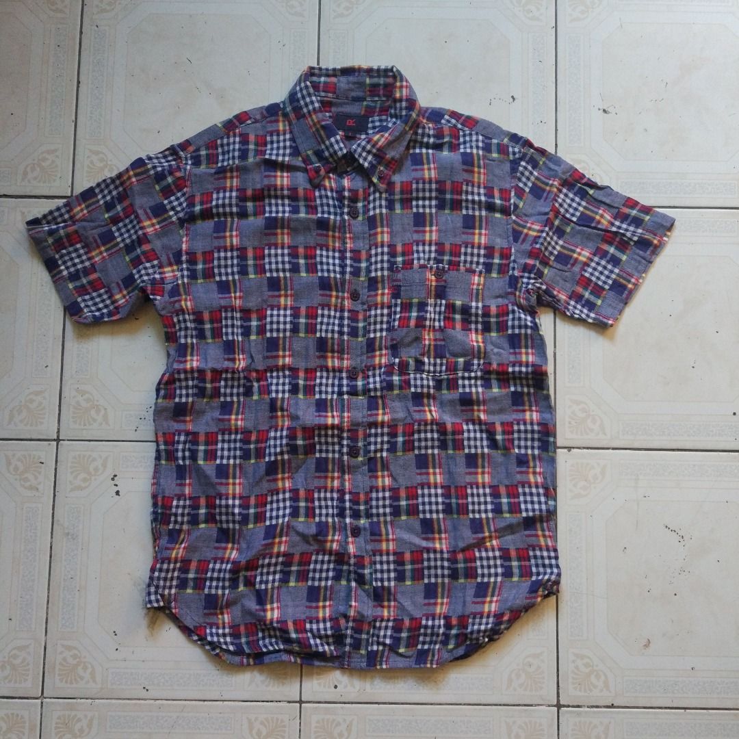 45RPM Patchwork Print Shirt S (Category: Formal Shirts) located in Pasay City. Submitted by denimdude.ph (Listing ID 1471045224, Image 1). Description: made in Japan.