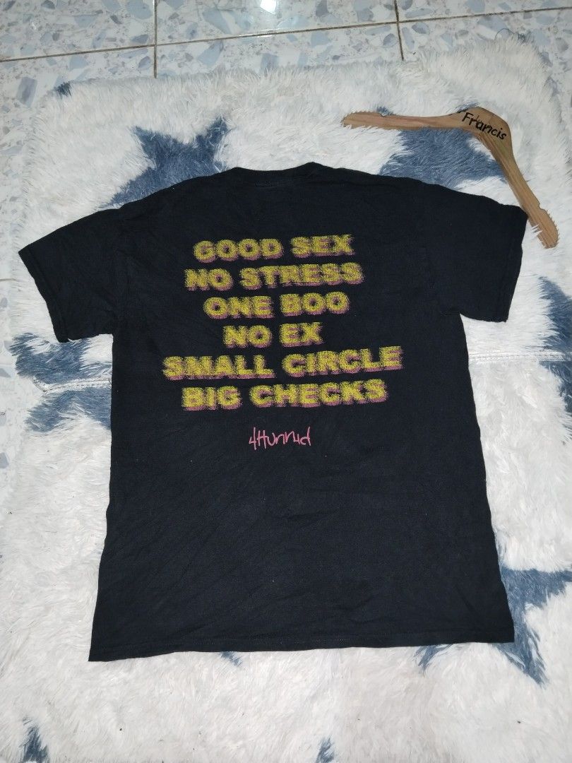 4hunnid t shirt (Category: Tshirts & Polo Shirts ) located in Barili. Submitted by francis88z (Listing ID 1471081722, Image 2). Description: 4hunnid size medium W21L28 excellent condition no issue 1500+sf.