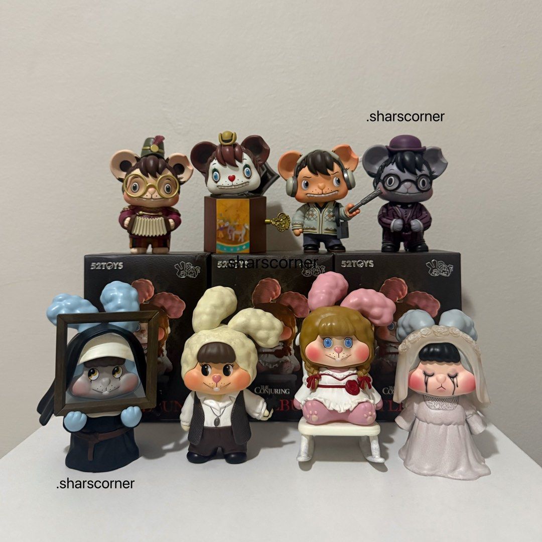 52Toys The Conjuring (Category: Kids Toys) located in Manila. Submitted by .sharscorner (Listing ID 1471072741, Image 1). Description: Toy Monkey - 400 Crooked Man - 400 Ed Warren - 400 Lorraine Warren - 450 Clown Music Box - 500 The Bride - 600 The Nun - 650 Annabelle - SOLD ✅ Unsealed ✅ Unused/Never been displayed ✅ All items are authentic ✅ Always in the box ✅ Complete inclusion ❌ Meet up ❌ Reservation ❌ COD ❌ Trade ❌ Sensitive buyer (especial