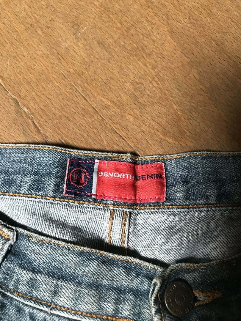 96 north denim jorts (Category: Shorts) located in Manila. Submitted by thriftnicarl.3 (Listing ID 1470966403, Image 3). Description: waist - 33 length - 22 thigh - 15 leg open - 13 price - 349 ship via jnt.