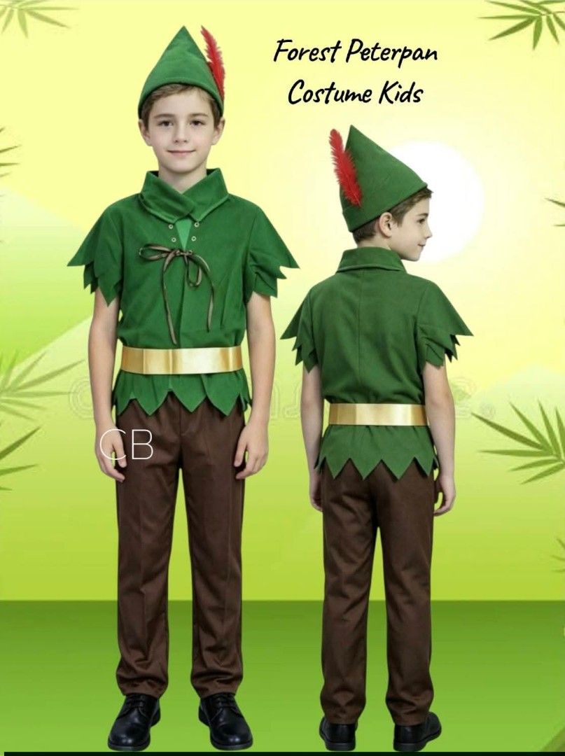 🍃 Forest Peterpan Costume For Kids (Category: Babies & Kids Fashion) located in Manila. Submitted by bongsy.2 (Listing ID 1471117791, Image 1). Description: 🍃 Forest Peterpan Costume For Kids ✅ Included : Top,Pants,Belt And Hat ✅ Rs Price: ₱800 ✅Size: (3-5yrs)(5-7yrs)(7-9yrs) 🍃 Actual photo is posted 🍃 Onhand all Items no customize 🍃 Made in Bangkok 🍃 Good quality.