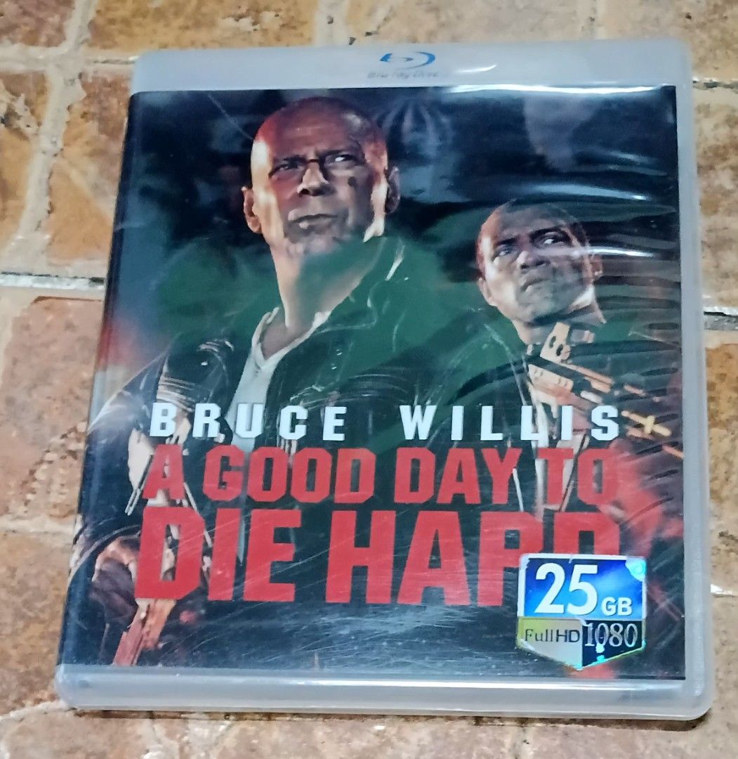 A Good Day to Die Hard Blu-ray Disc (Category: CDs & DVDs) located in Quezon City. Submitted by dancatz (Listing ID 1471023629, Image 1). Description: □ P150.00 - Title: A Good Day to Die Hard (Blu-ray) - Starring: Bruce Willis & Jai Courtney - Condition: Clean disc, plays great - Inclusions: Original plastic case and artwork insert - Region Compatibility: Region A, B, C (All Region) - Audio: English, French, and Mandarin - Subtitles: Multiple op