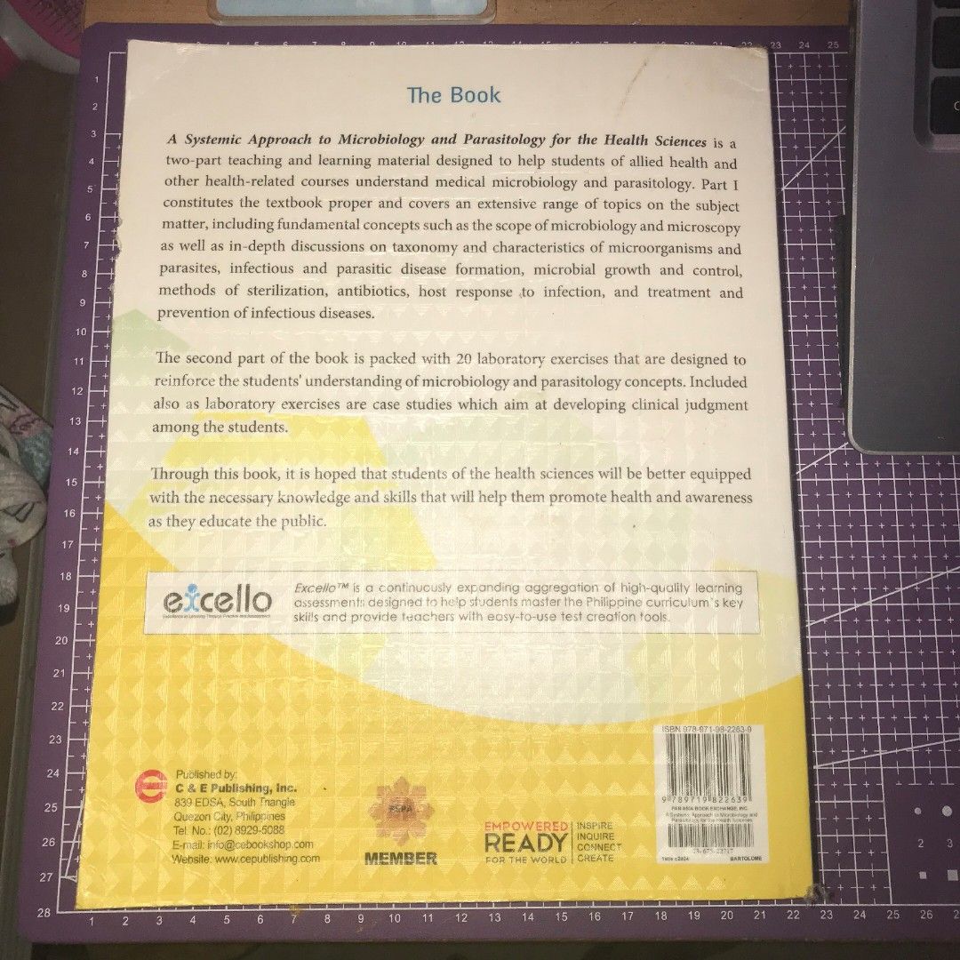 A Systemic Approach to Microbiology and Parasitology (Category: Textbooks) located in Manila. Submitted by kazoolove (Listing ID 1471032570, Image 2). Description: - with signs of usage on cover and few pages only - bought from original publishing : C&E Publishing.