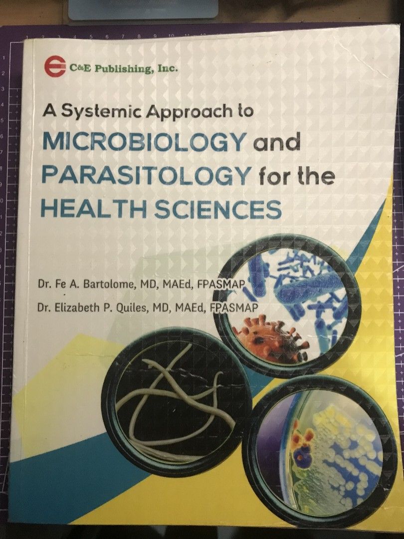A Systemic Approach to Microbiology and Parasitology (Category: Textbooks) located in Manila. Submitted by kazoolove (Listing ID 1471032570, Image 1). Description: - with signs of usage on cover and few pages only - bought from original publishing : C&E Publishing.