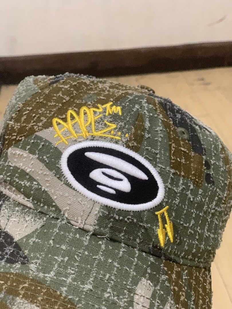AAPE CAMO CAP (RARE) (Category: Caps & Hats) located in Manila. Submitted by scarlett_hope (Listing ID 1470995706, Image 2). Description: 1SFA BRANDNEW OPEN FOR LALAMOVE.