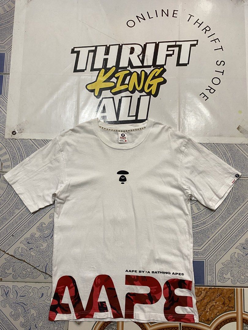 AAPE Graphic Tee (Category: Tshirts & Polo Shirts ) located in Rosario. Submitted by thrift_king_ali (Listing ID 1471046291, Image 1). Description: AAPE Large Dimes: W-22 L-29 no issue excellent condition 450+sf.