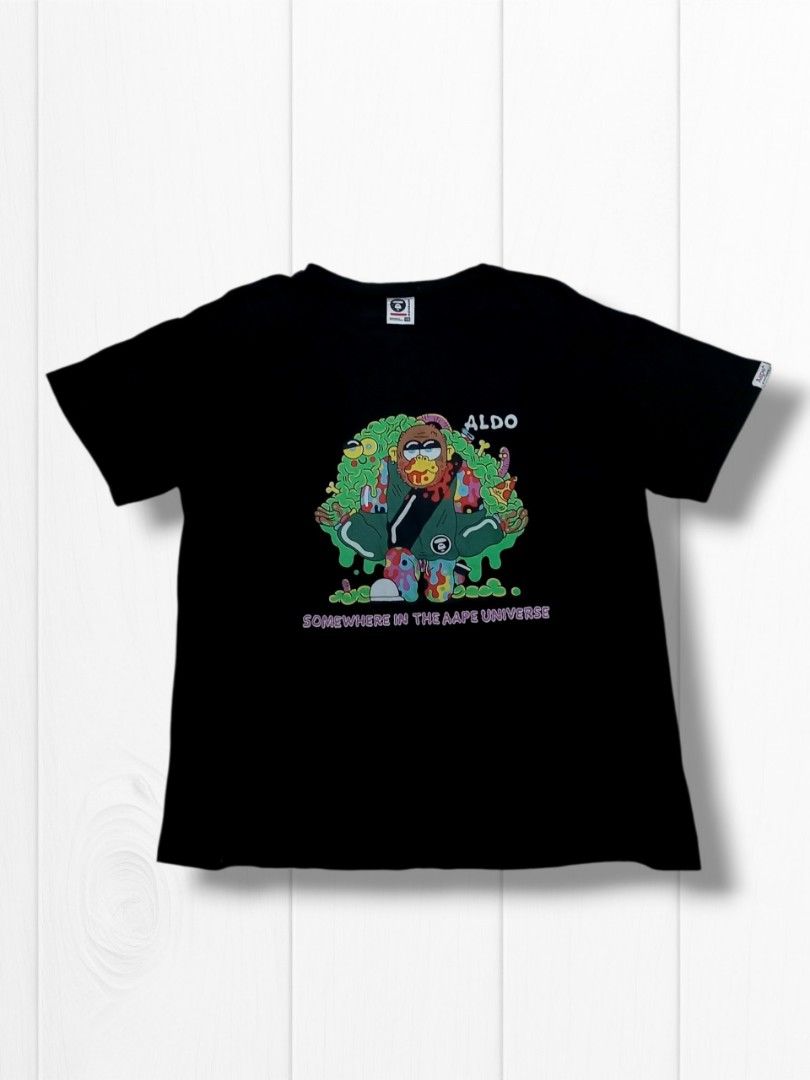 Aape x aldo Black Tshirt I Tee (Category: Tshirts & Polo Shirts ) located in Aguinaldo. Submitted by ukayandthrift (Listing ID 1470961793, Image 1). Description: .