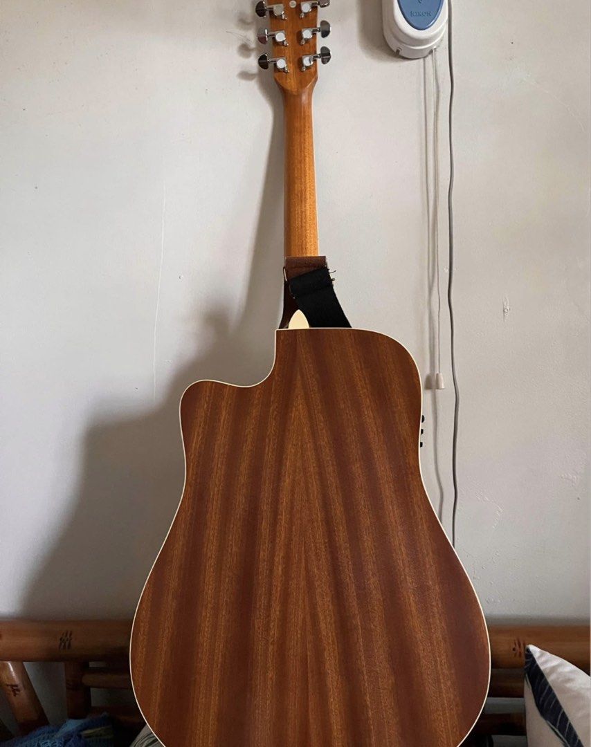 Acoustic-Electric Guitar with Fishman Preamp (Category: Musical Instruments) located in Caloocan City. Submitted by besoniajua70259 (Listing ID 1470987978, Image 3). Description: - Type: Cranberry F4141 With Fishman Pickup - Electronics: Built-in Fishman Presys+ preamp system with onboard tuner, volume, and EQ controls - Setup: Clean body and neck, fitted with 6 steel strings, ready to play - Extras included: Black shoulder strap and pick - Usage