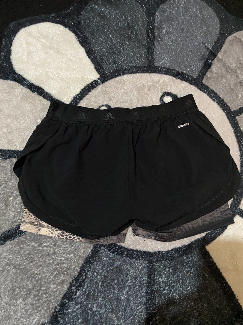 Adidas 2&1 Running Shorts (Category: Shorts) located in San Carlos. Submitted by athletes-high (Listing ID 1470942273, Image 3). Description: Adidas 2&1 Running Shorts Black excellent condition Inner leggings (snake print) Width 28-30 Length (short 10) ( leggings 12) 500.