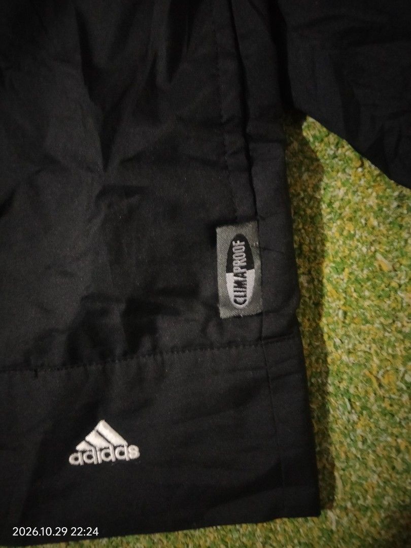 Adidas Climaproof Track Jacket (Category: Coats, Jackets and Outerwear) located in Caloocan City. Submitted by haruconcep52476 (Listing ID 1471076745, Image 2). Description: Dimensions W20×L25 Good condition Color rate 9.5 Issue need wash.