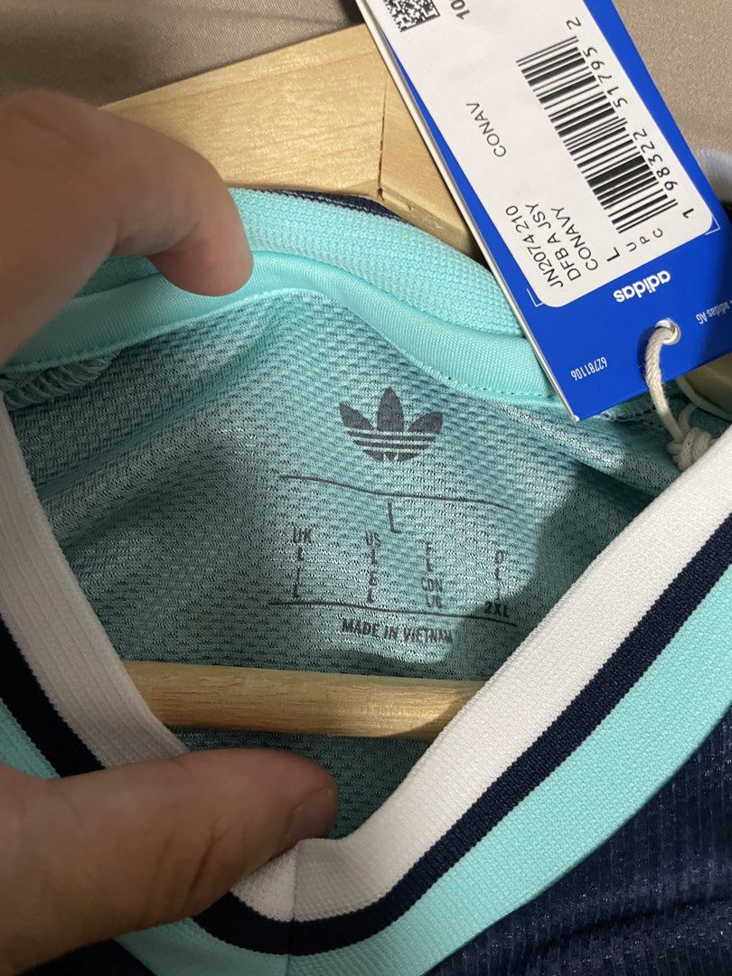Adidas Germany DFB Away Jersey Size L (Category: Activewear) located in Manila. Submitted by exquisitethrift (Listing ID 1470945003, Image 3). Description: Adidas Germany World Cup 2026 Away Jersey Brand New with tags 100% Authentic bought in the US 2000 php only Can do meetups around UST Payment via Gcash/BPI Shipping via Lalamove/JNT Location: Quezon City .