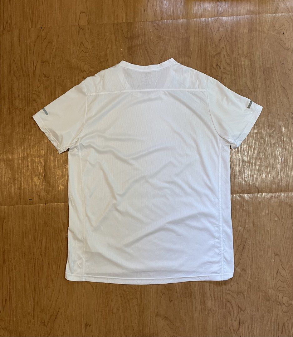 Adidas RUN IT 3-Stripes Running Tee (Category: Activewear) located in Bacolod City. Submitted by maxpeynthrift (Listing ID 1470946029, Image 2). Description: Size XL W 21 L 27 Good condition Minimal Issue last picture Actual dimes 9th picture.