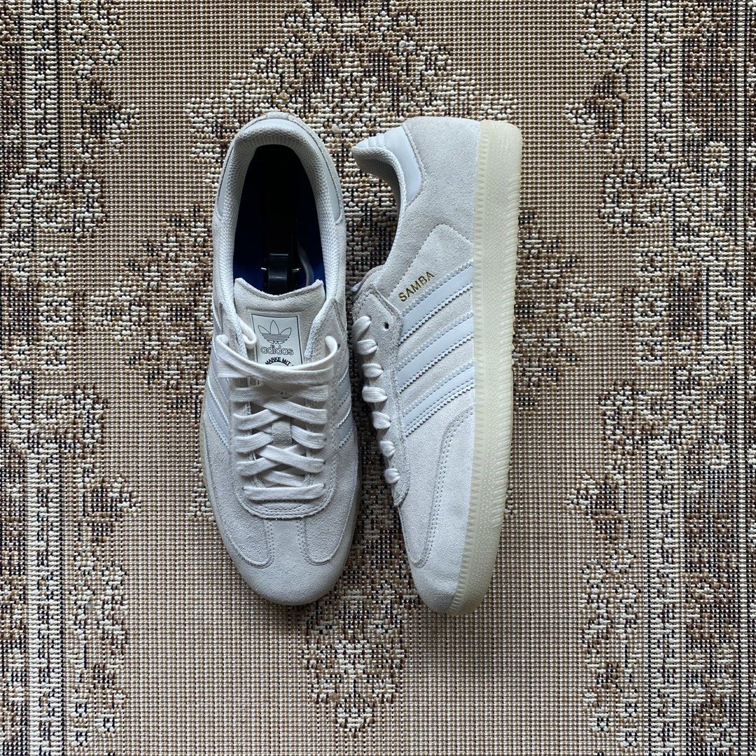 Adidas Samba 'Chalk White' (Category: Sneakers) located in Manolo Fortich. Submitted by thriftstr.co (Listing ID 1470981424, Image 2). Description: Adi Samba Chalk White 10.5 US / 44.5 EU / 28.5 CM Brand New No Box Below SRP.