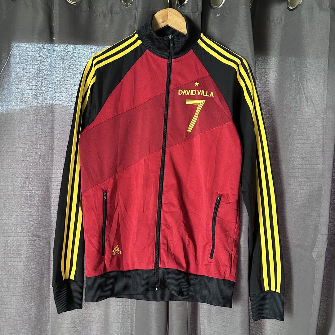 Adidas Track Jacket "David Villa" Limited edition. (Category: Coats, Jackets and Outerwear) located in Butuan. Submitted by handpick8600 (Listing ID 1470999762, Image 1). Description: "21 width "27 length Excellent condition No issue Need wash .